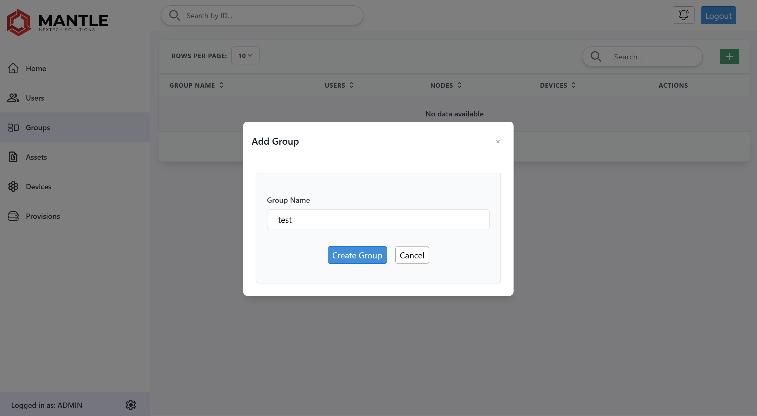 Create group
