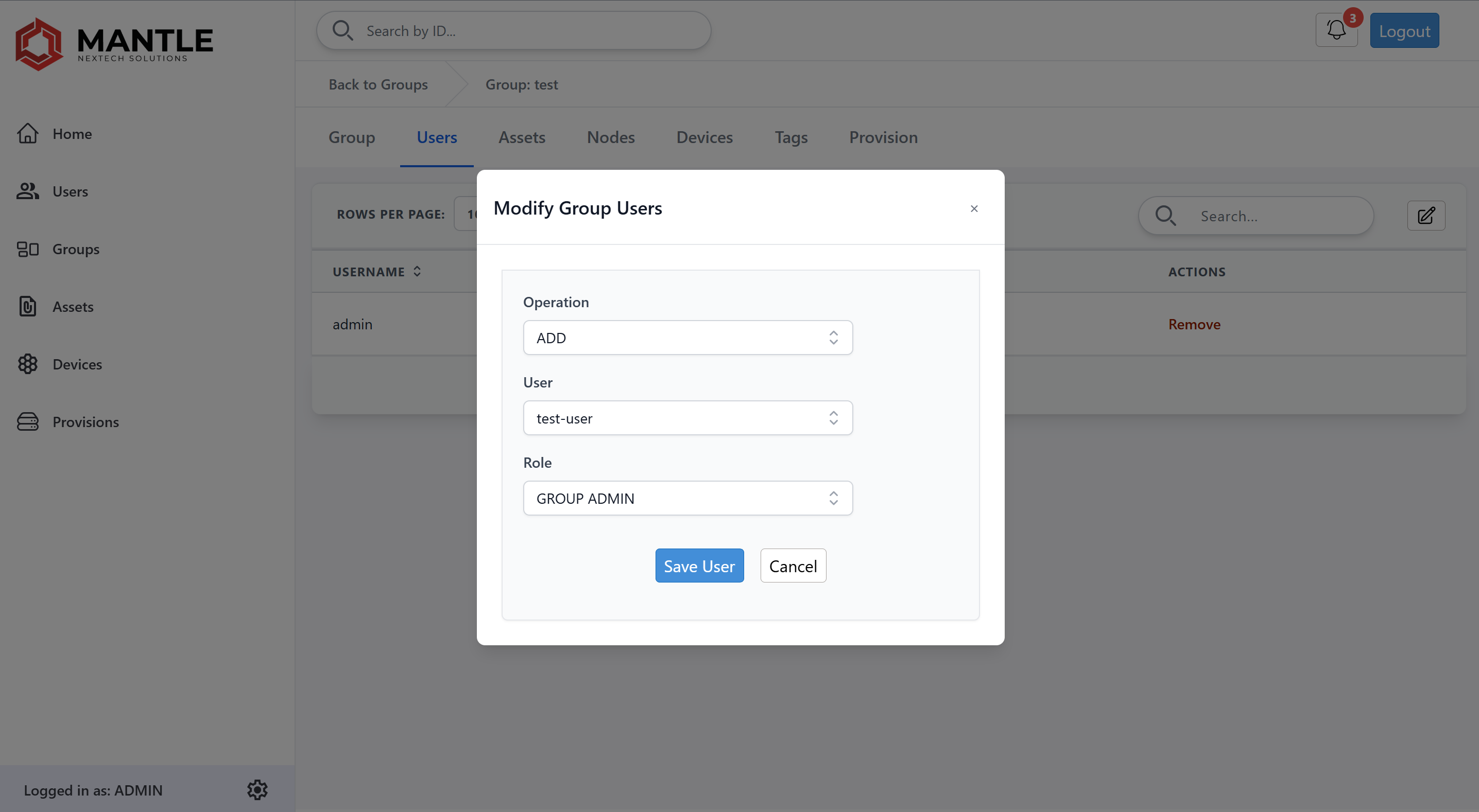 Add user to group